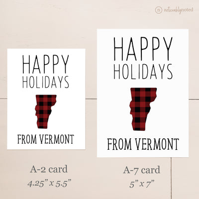 Vermont Holiday Card - Card Size Comparison | Noticeably Noted