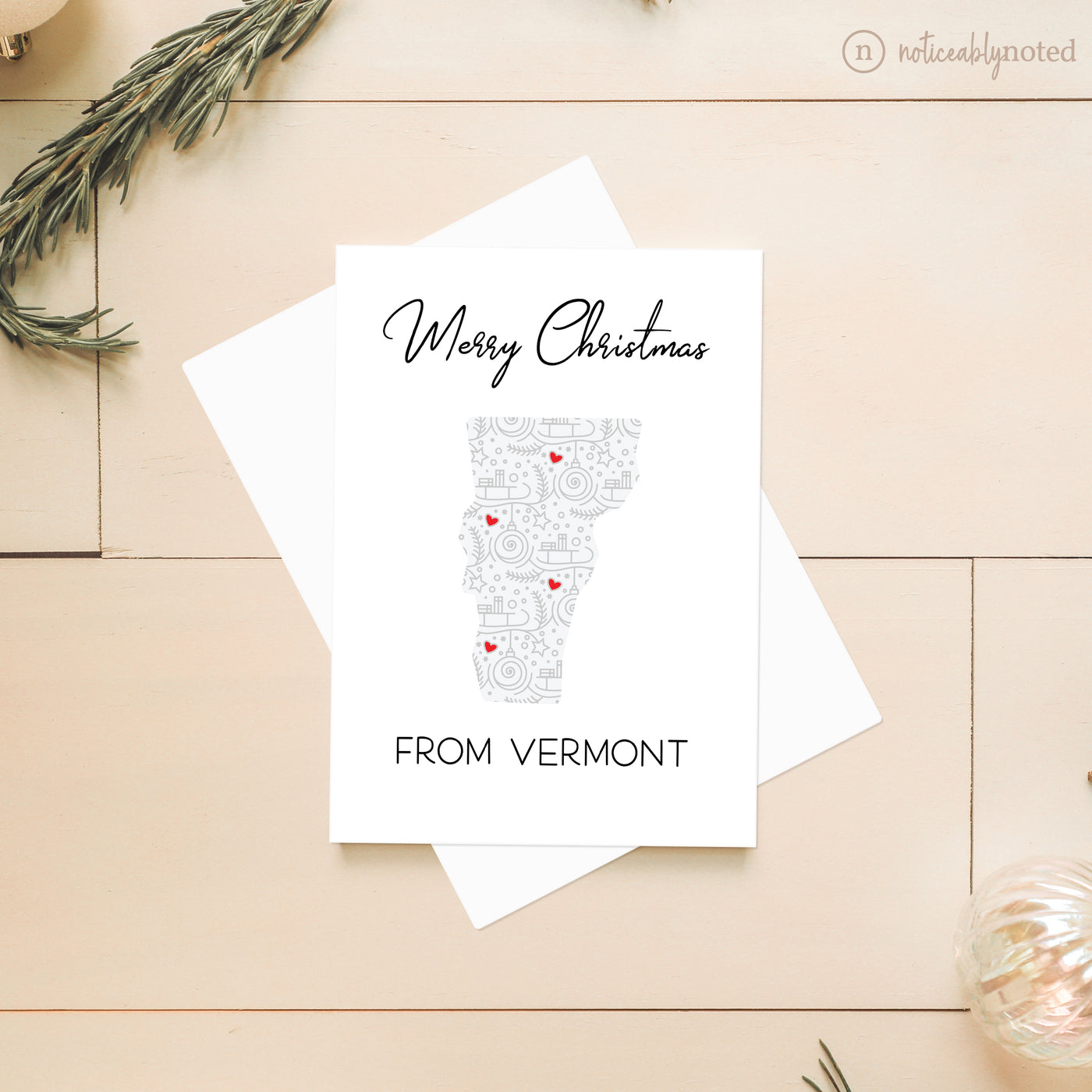Vermont Christmas Card - Merry Christmas | Noticeably Noted