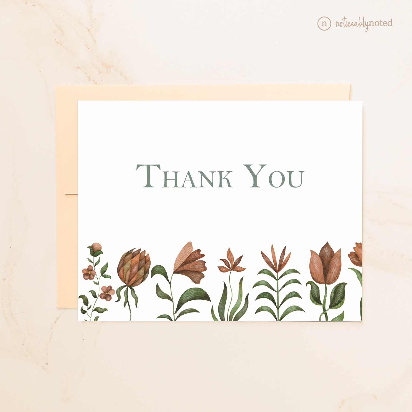 Vintage Floral Thank You Card Set | Noticeably Noted