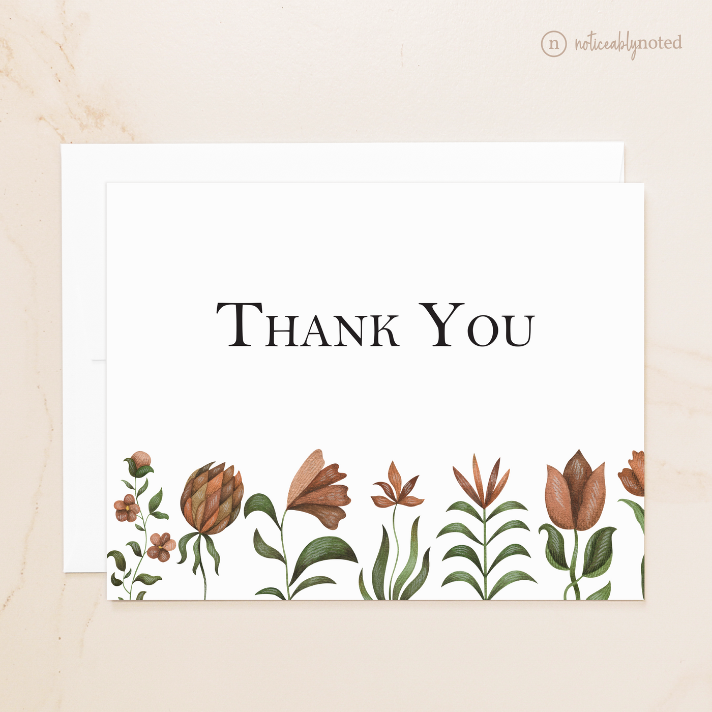 Vintage Floral Thank You Cards | Noticeably Noted