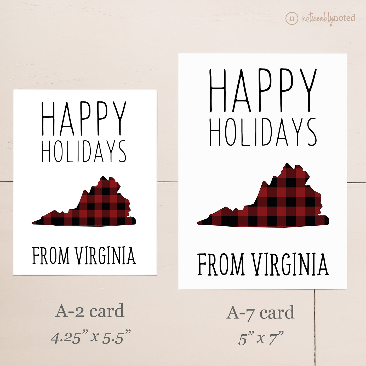 Virginia Holiday Card - Card Comparison | Noticeably Noted