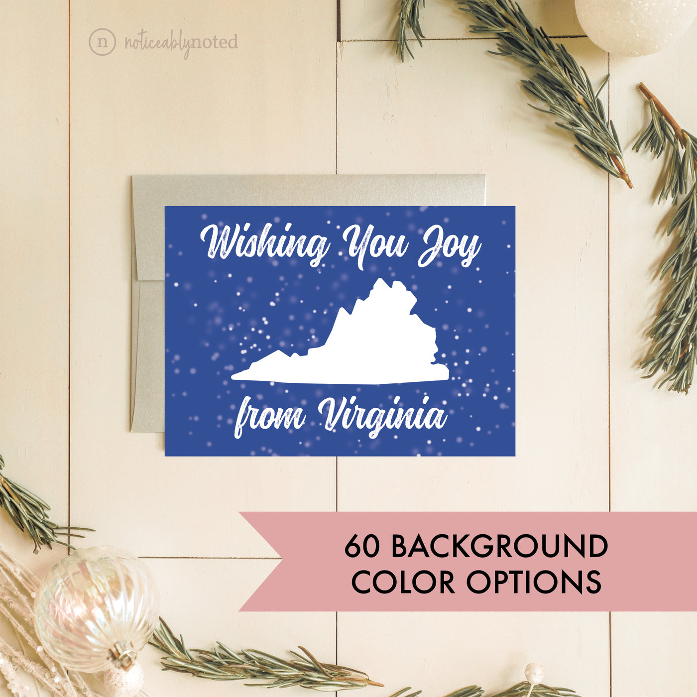 Virginia Holiday Card | Noticeably Noted