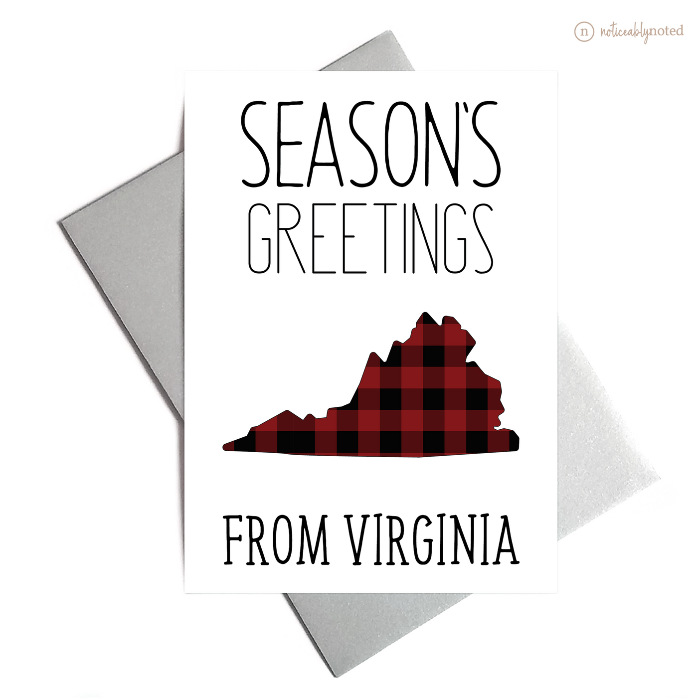 Virginia Holiday Card - Season's Greetings | Noticeably Noted