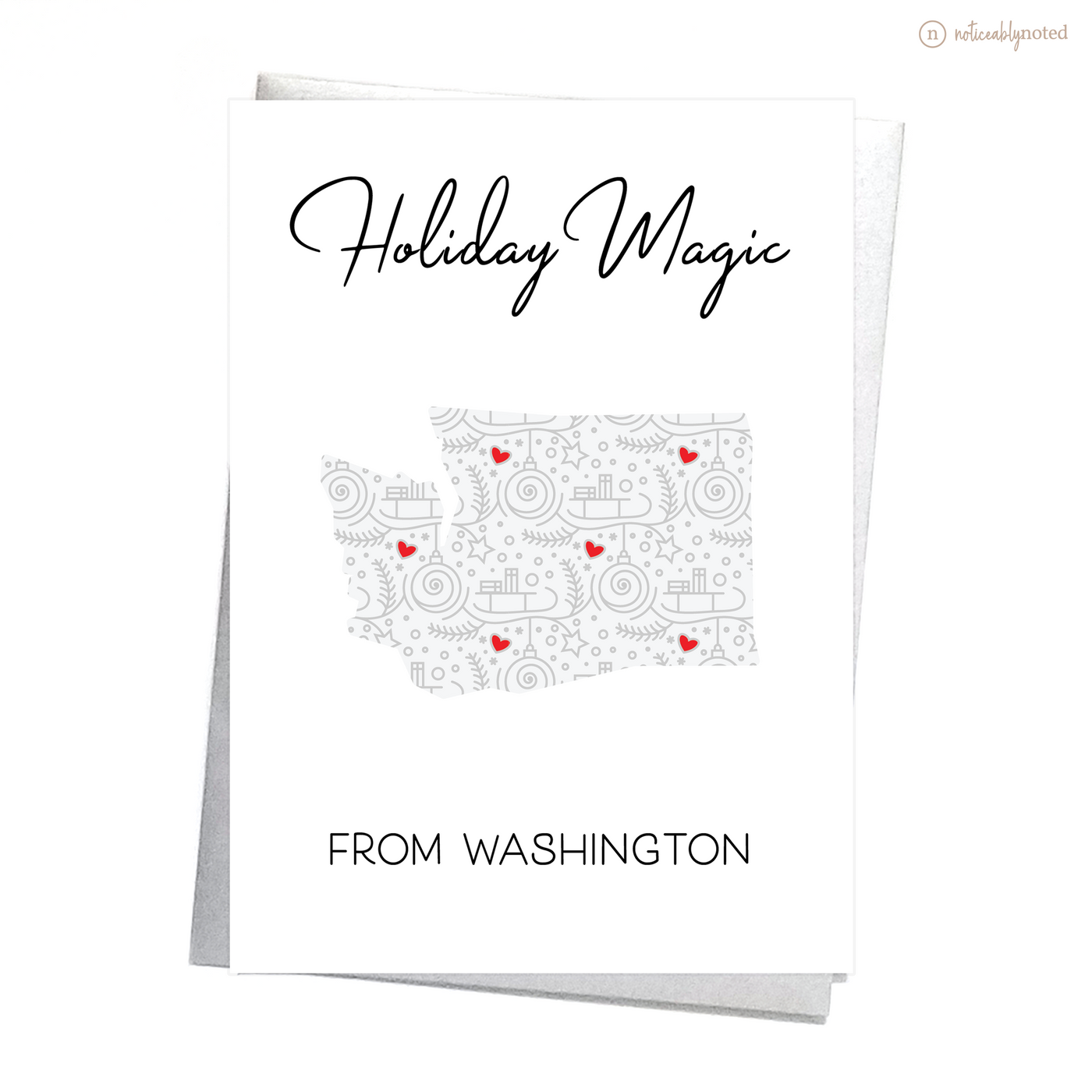 Washington Christmas Card - Holiday Magic | Noticeably Noted
