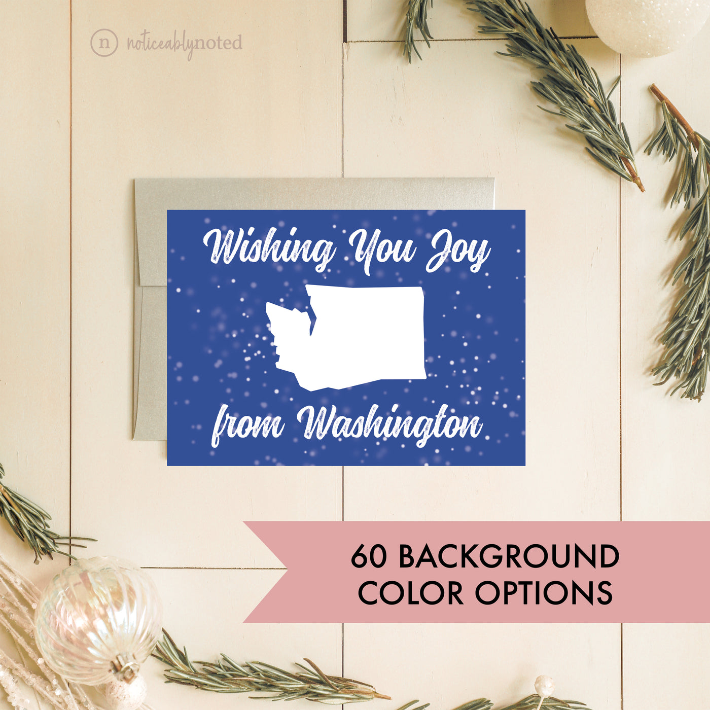Washington Holiday Card | Noticeably Noted