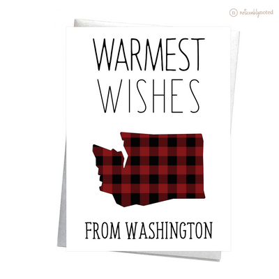 Washington Holiday Card - Warmest Wishes | Noticeably Noted