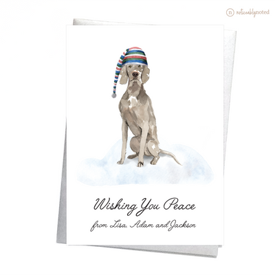 Weimaraner Christmas Card | Noticeably Noted