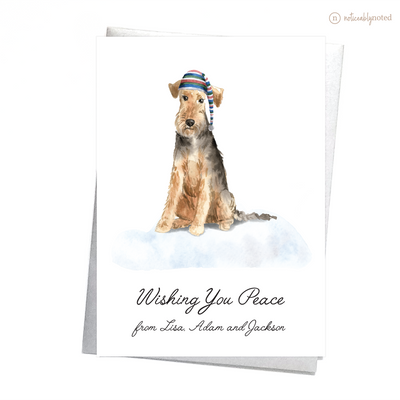 Welsh Terrier Holiday Greeting Cards | Noticeably Noted