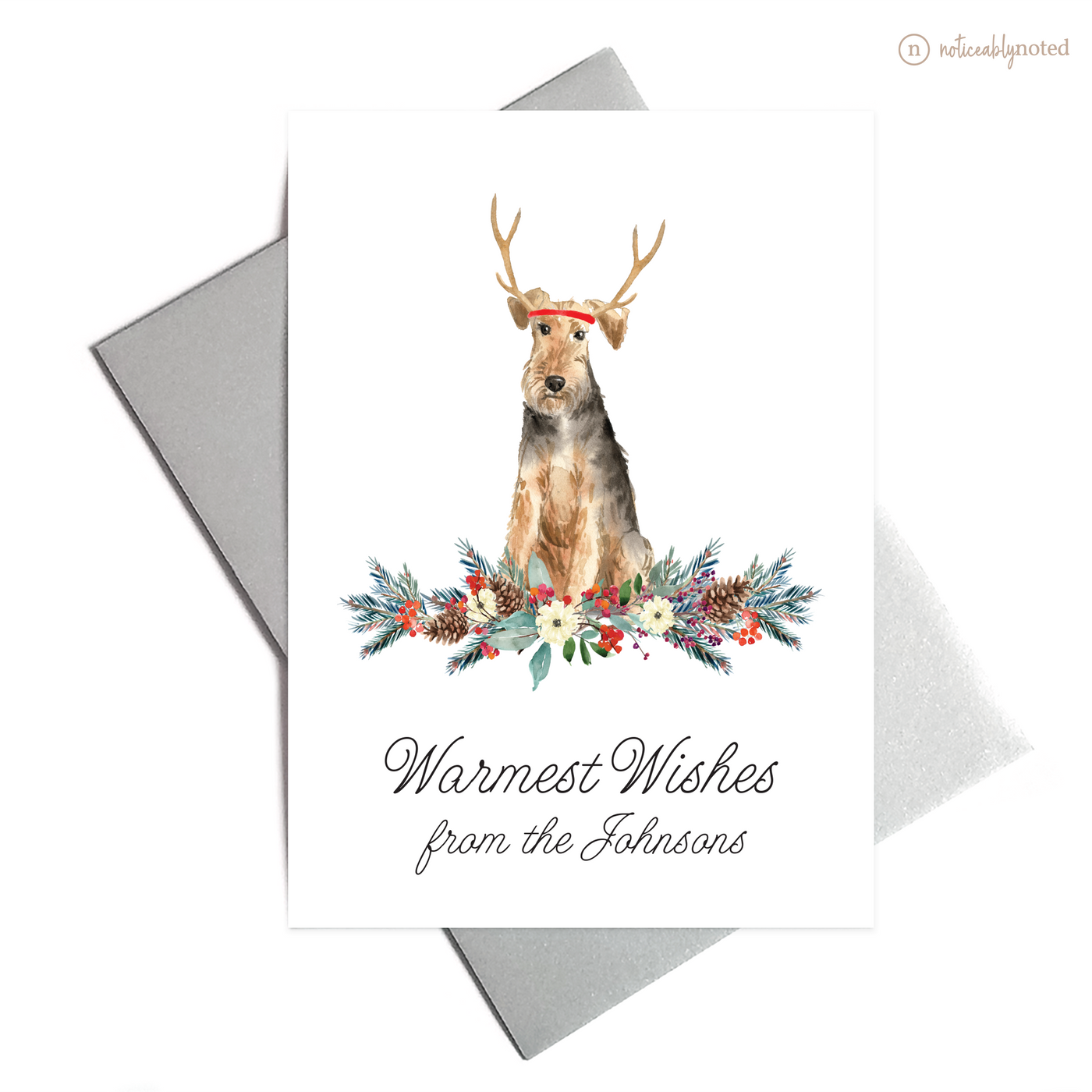 Welsh Terrier Christmas Cards | Noticeably Noted