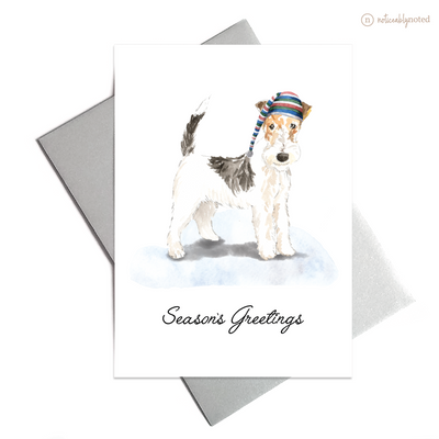 Wire Haired Fox Terrier Holiday Card | Noticeably Noted