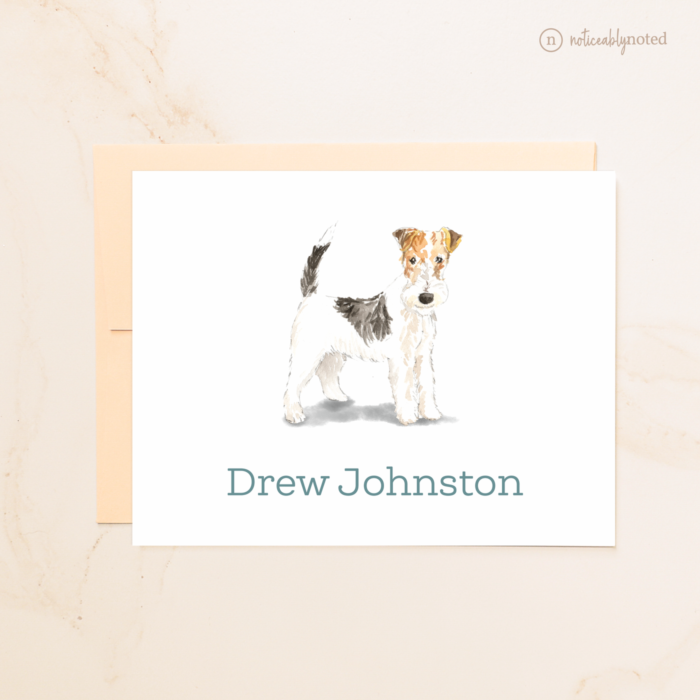 Wire Haired Fox Terrier Dog Folded Cards