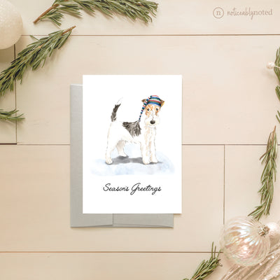 Wire Haired Fox Terrier Christmas Card | Noticeably Noted