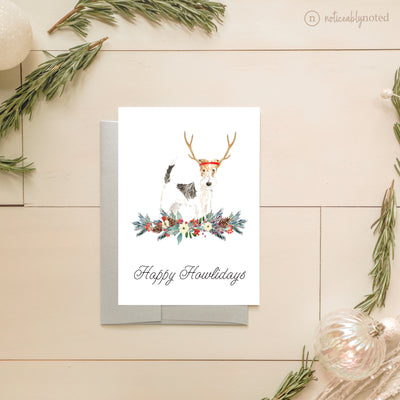 Wire Haired Fox Terrier Holiday Card | Noticeably Noted