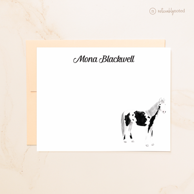 White Overo Horse Flat Cards (#7)