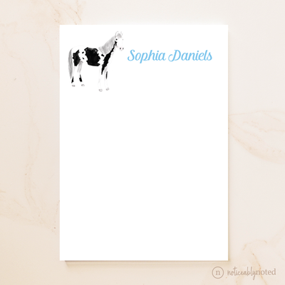 White Overo Horse Notepad (#7)