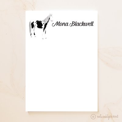 White Overo Horse Notepad (#7)