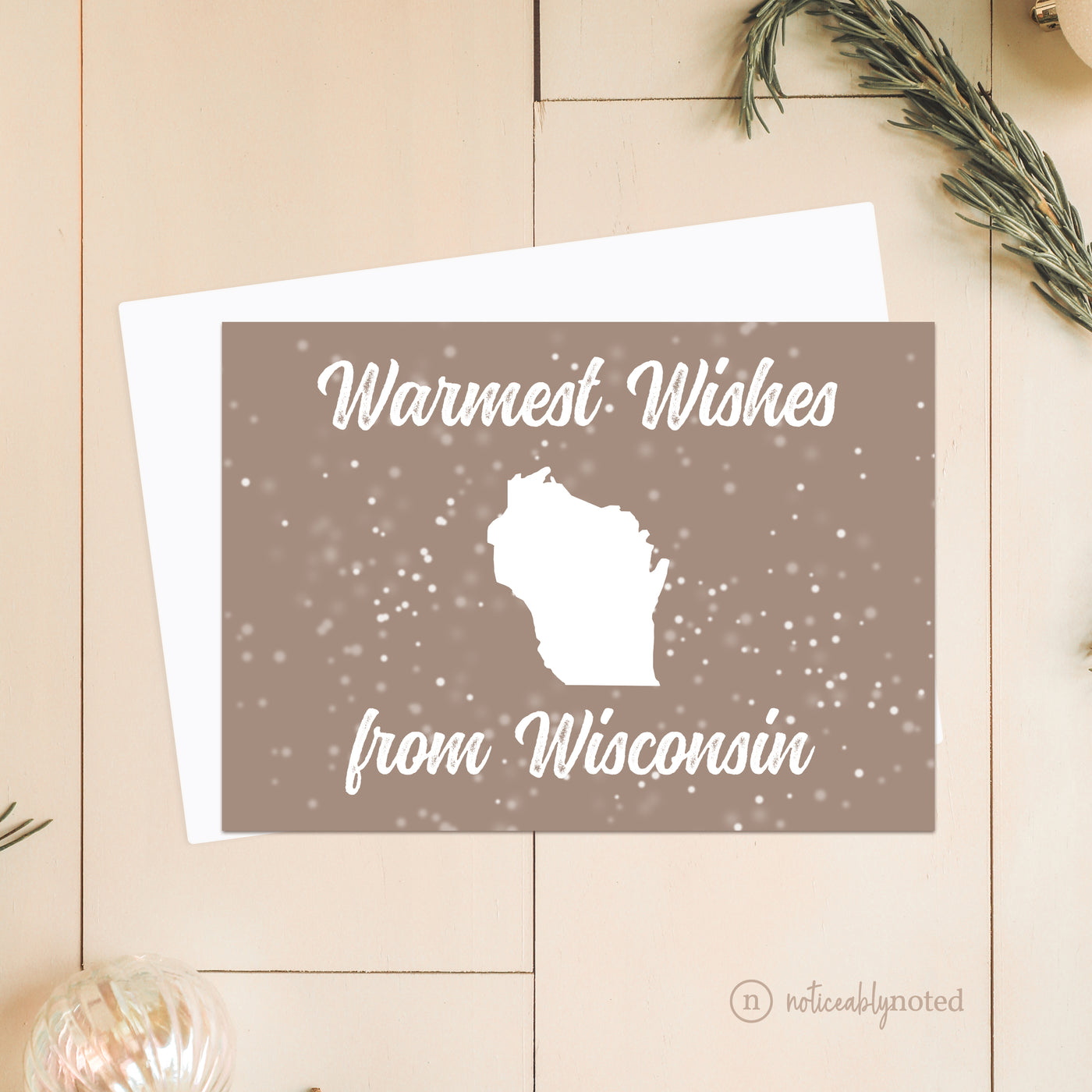 WI Christmas Card | Noticeably Noted