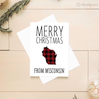 Wisconsin Holiday Card - Merry Christmas | Noticeably Noted