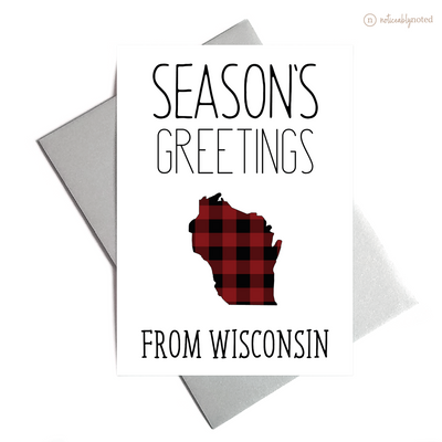 Wisconsin Holiday Card - Season's Greetings | Noticeably Noted
