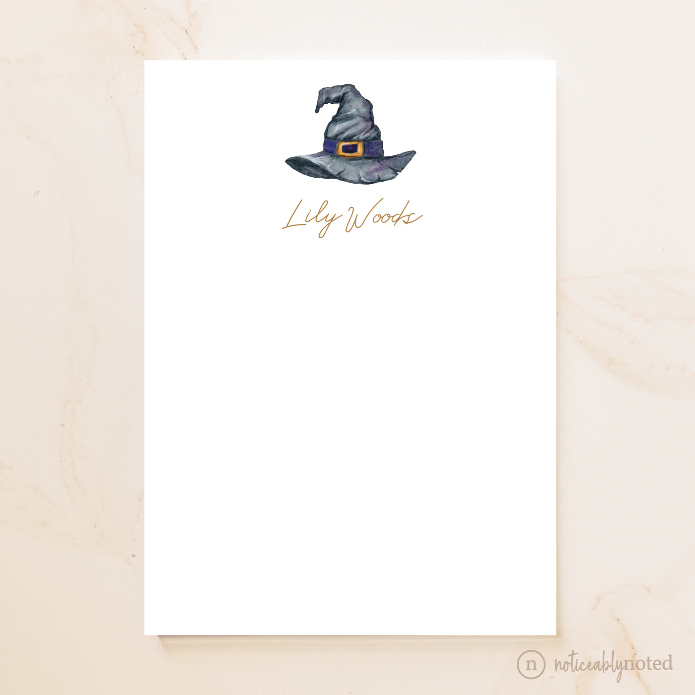 Witch Hat Personalized Notepad