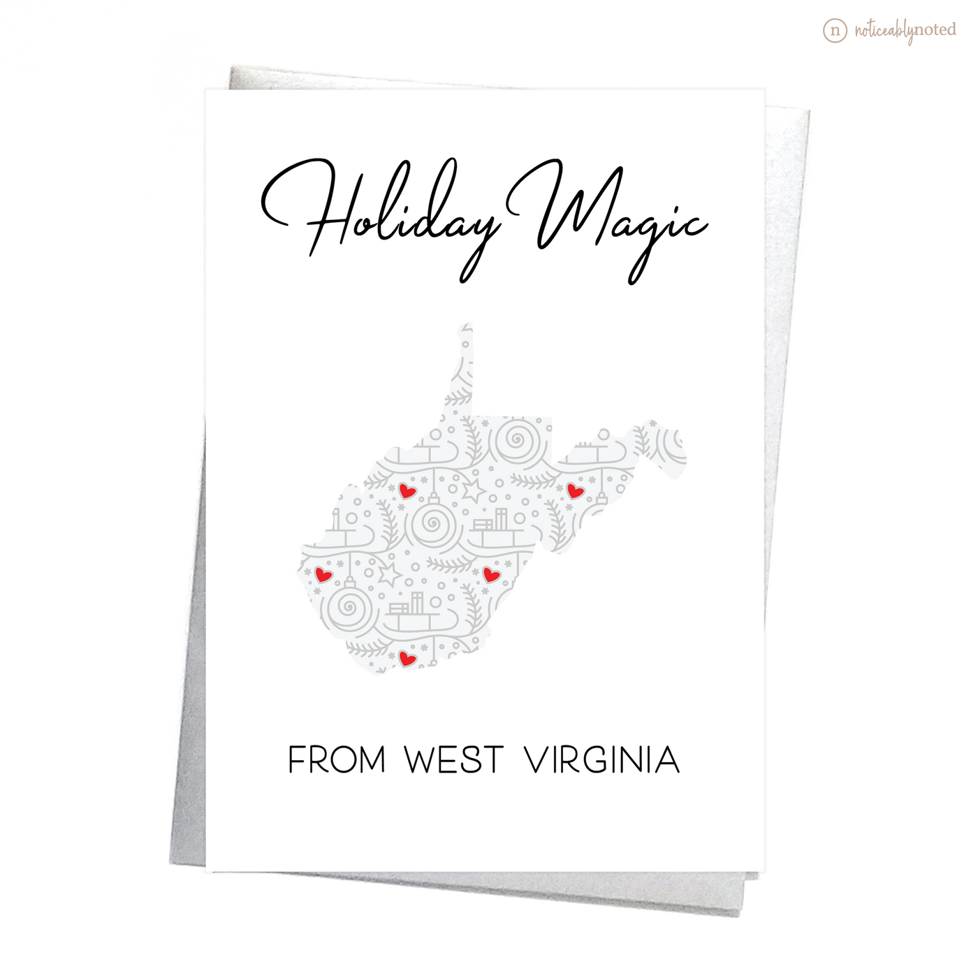 West Virginia Christmas Card - Holiday Magic | Noticeably Noted