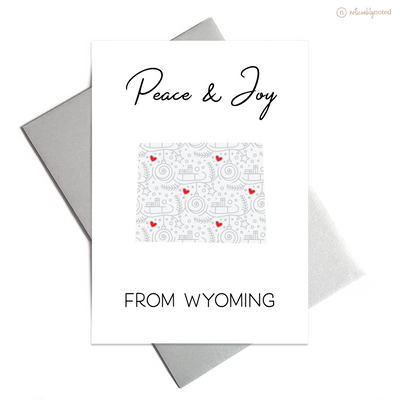 Wyoming Holiday Card - Peace & Joy | Noticeably Noted
