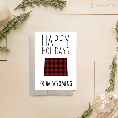 Wyoming Holiday Card - Happy Holidays | Noticeably Noted