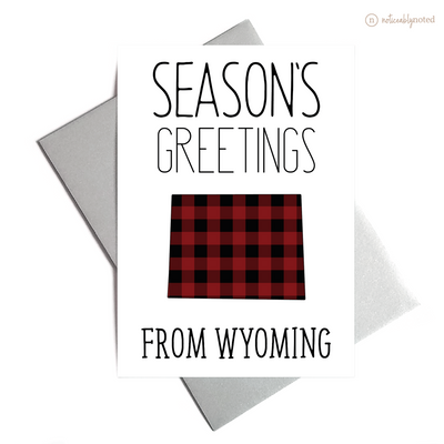 Wyoming Holiday Card - Season's Greetings | Noticeably Noted