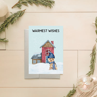 Yorkie Christmas Card | Noticeably Noted